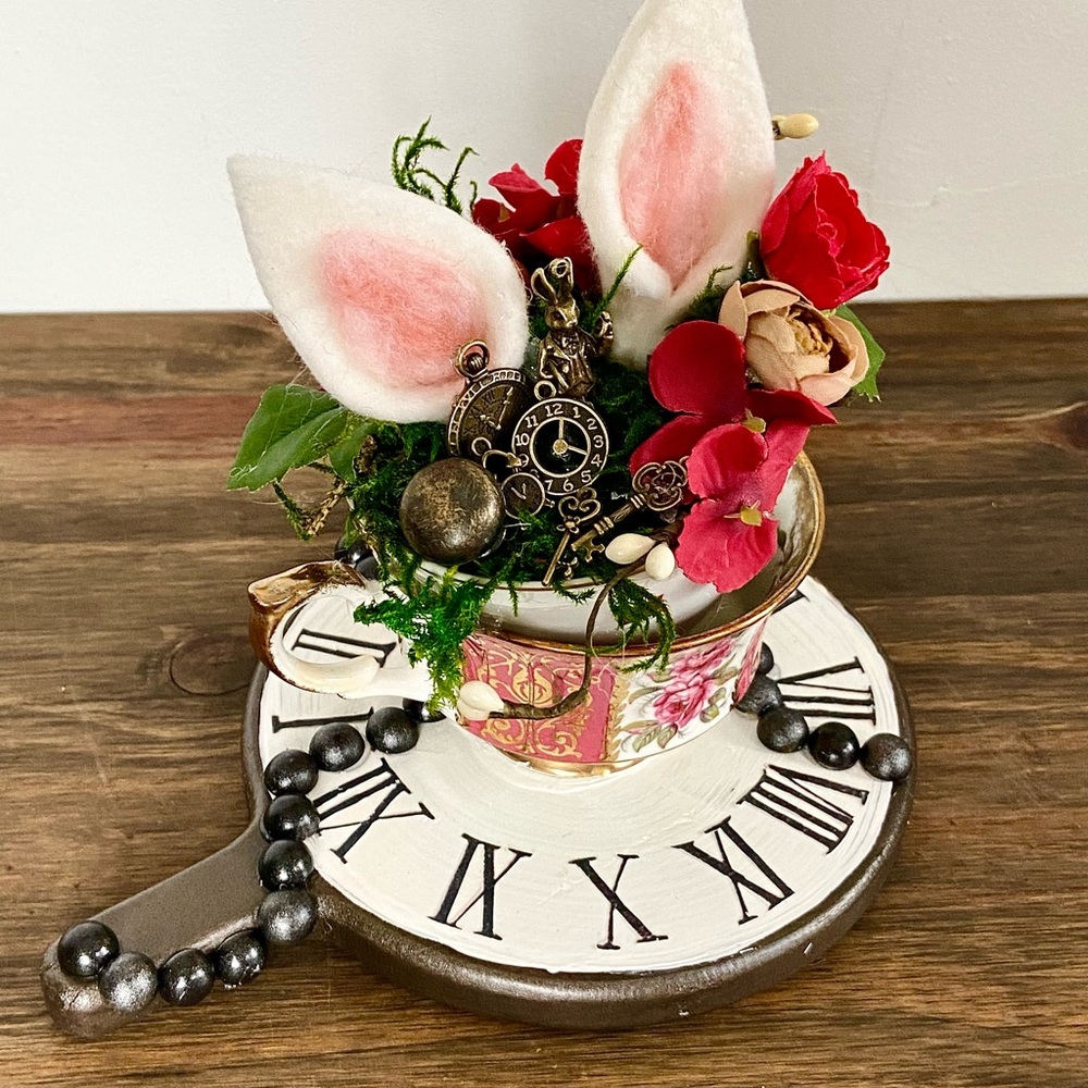 Enchanting White Rabbit Centerpiece